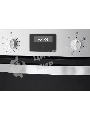 Шкаф духовой электрический Maunfeld EOEM516S, встраиваемый, 51л, дверца с 2 стеклами, нержавеющая сталь