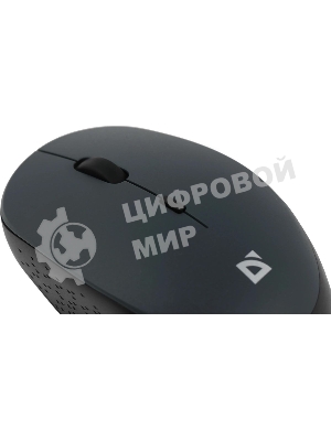 Мышь беспроводная Defender Auris MB-027 серый, 1600 dpi, радиоканал, USB, кнопки - 4