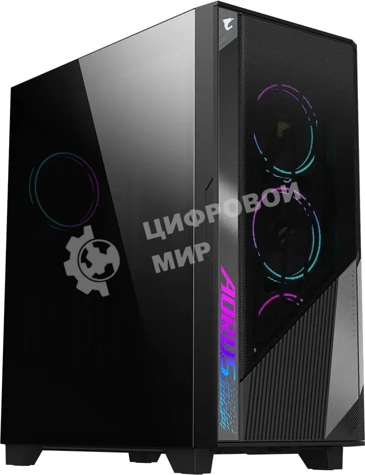 Компьютерный корпус Gigabyte AORUS AС500G черный без БП ATX 4x120мм 4x140мм 2xUSB 3.0 1xUSB3.1 audio bott PSU
