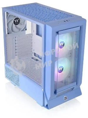Компьютерный корпус Thermaltake Ceres 350 MX голубой без БП E-ATX 2x140мм 2xUSB 3.0 audio bott PSU