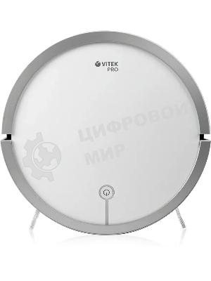 Робот-пылесос Vitek VT-1804 белый/серый, 2500 мАч Li-Ion, уборка сухая/влажная, пылесборник контейнер 0.45 л