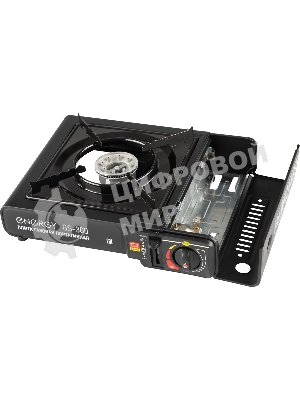 Плита настольная газовая Energy GS-300 чёрный, 2,5 кВт, газовая горелка, конфорки - 1, металл, поворотный регулятор