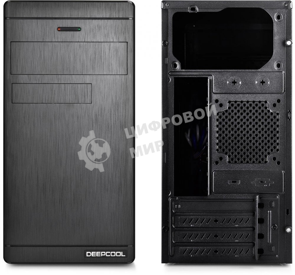 Компьютерный корпус Deepcool WAVE V2, mATX/mini-ITX, без БП, 1x USB 3.0, 2x USB 2.0