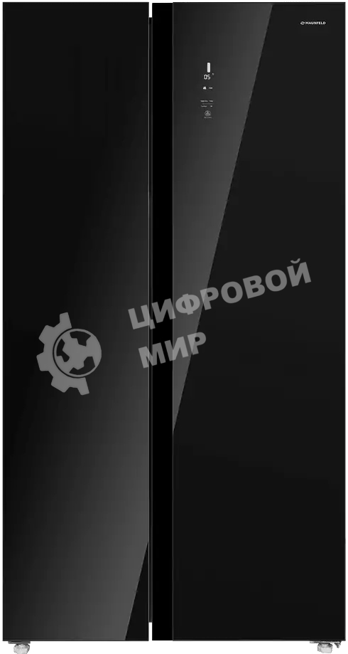 Холодильник Maunfeld MFF177NFB Slim Inverter черный двухкамерный 352/198л морозилка слева, No Frost, Side by Side
