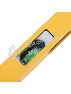 Уровень алюминиевый Denzel магнит., фрезерованный, 3 глазка (1 зеркал.), 0,5 мм/м, 600 мм