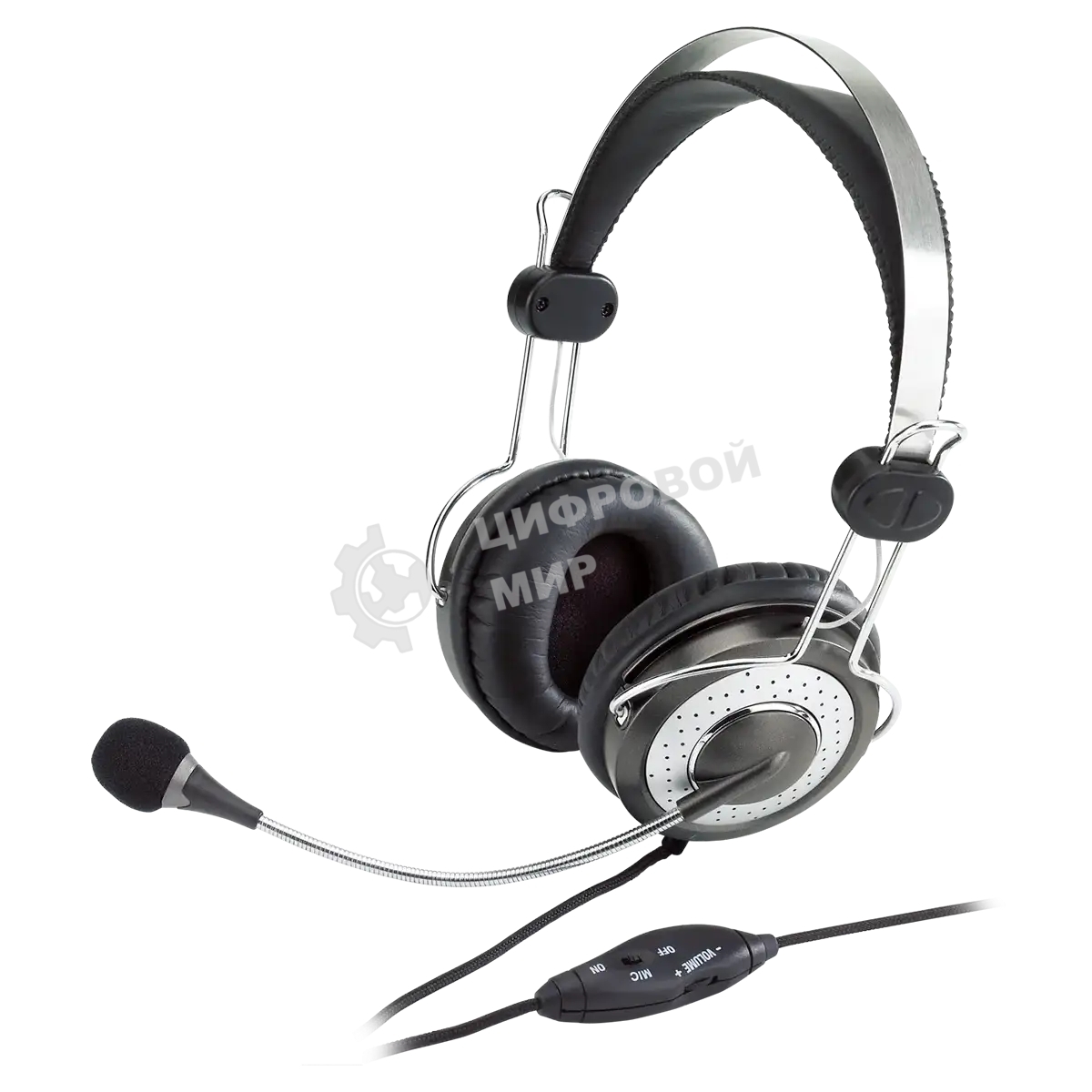 Гарнитура Genius HS-04SU черный/серый, проводная