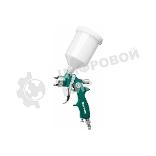 Краскопульт пневматический KRAFTOOL AirFlat LVLP c верхним бачком, 1.4мм