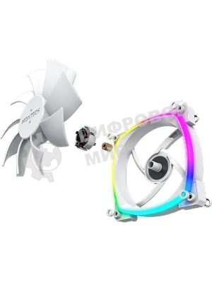 Вентилятор для корпуса MONTECH AX120 PWM белый, 120 мм, 1600 об/мин, 27 дБ, 4 pin