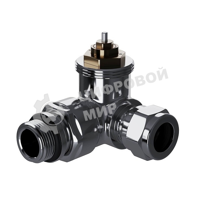 Набор термостатический трехосевой Royal Thermo Design Pro 15мм М30х1,5 (Хром)