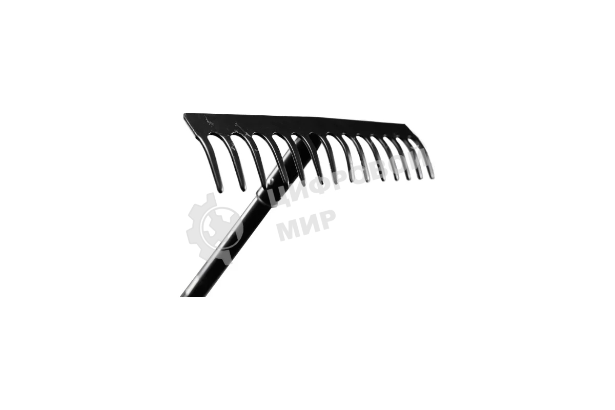 Грабли прямые ВИХРЬ 14 зубьев, сталь, с металлическим черенком 73/7/1/13