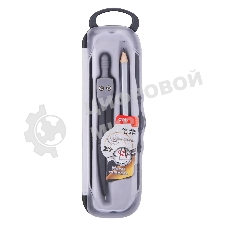 Циркуль Deli EG20804, металл, в комплекте: карандаш