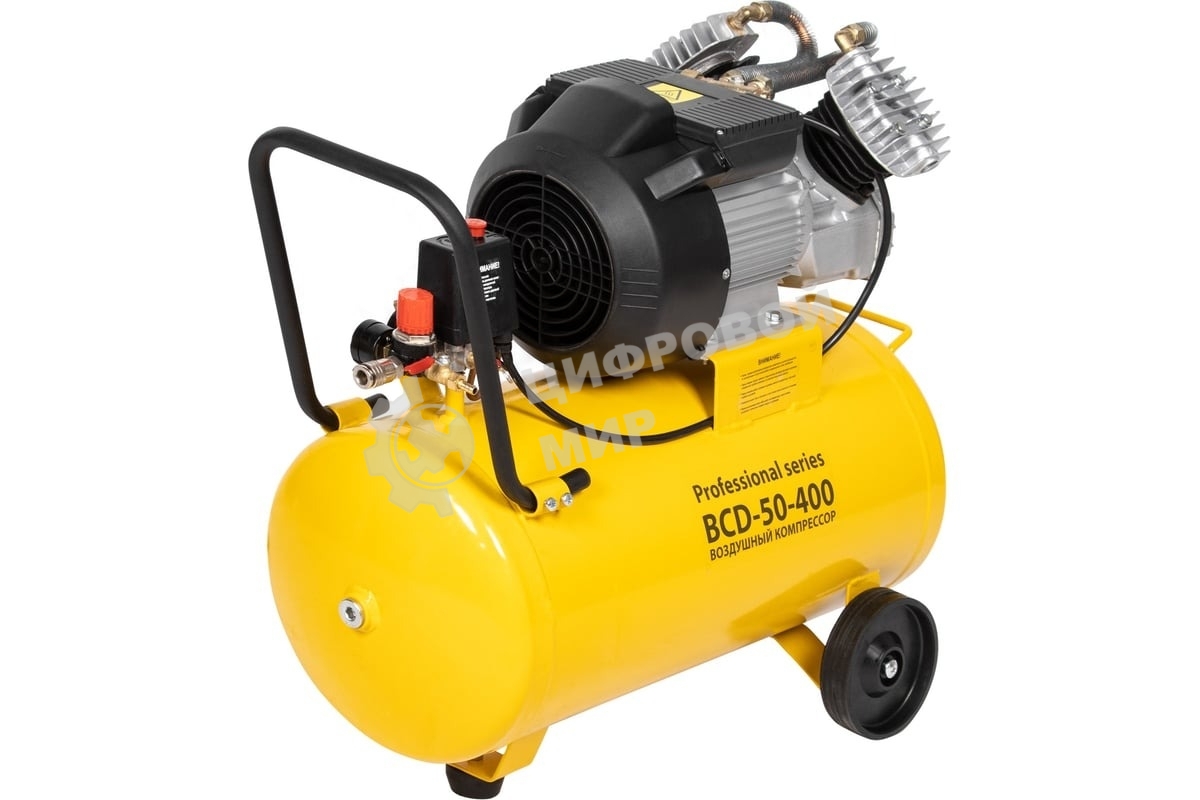 Компрессор поршневой воздушный масляный Ballu BCD-50-400 желтый
