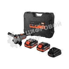 Угловая шлифовальная машина бесщеточная УШМ Anycons JM-125S, 125м, 21В, 8500 об/мин, 2 акб, JM-1252