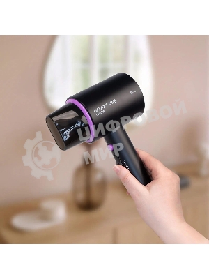 Фен Galaxy Line GL 4346 черный, 1400 Вт, компактный