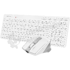 Комплект клавиатура+мышь A4Tech FStyler FB2800C Air2 беспроводной, USB + Bluetooth, 2000 DPI, белый/серый