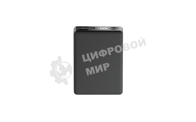 Портативный аккумулятор OLMIO QX-10, 10000mAh, 22.5W, QuickCharge3.0/PowerDelivery, LCD, графитовый
