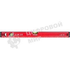 Уровень RGK U6060 пузырьковый 2глаз. магнит. красный (777858)