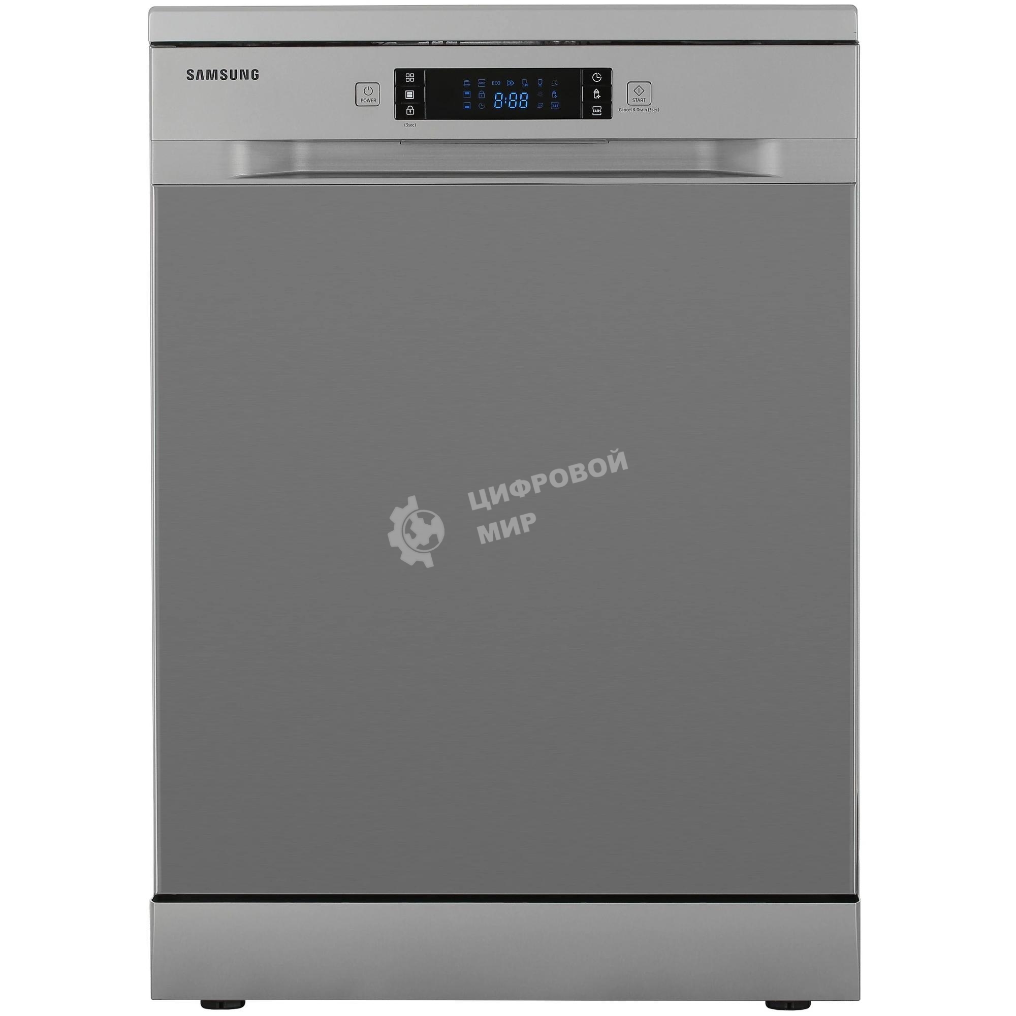 Посудомоечная машина Samsung DW60M6050FS/WT, серебристый, 59.8 см, 14 компл., сушка конденсационная, 44 дБ, класс A++
