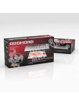 Вакуумный упаковщик Redmond RVS-M020 120Вт серебристый/черный