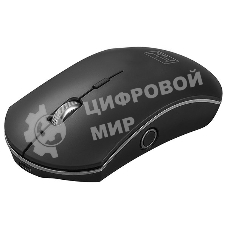 Мышь беспроводная Qumo Office Luna M74 черный, 1600 dpi, радиоканал, USB, кнопки - 6
