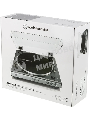 Проигрыватель винила Audio-Technica AT-LP60XUSB полностью автоматический серебристый