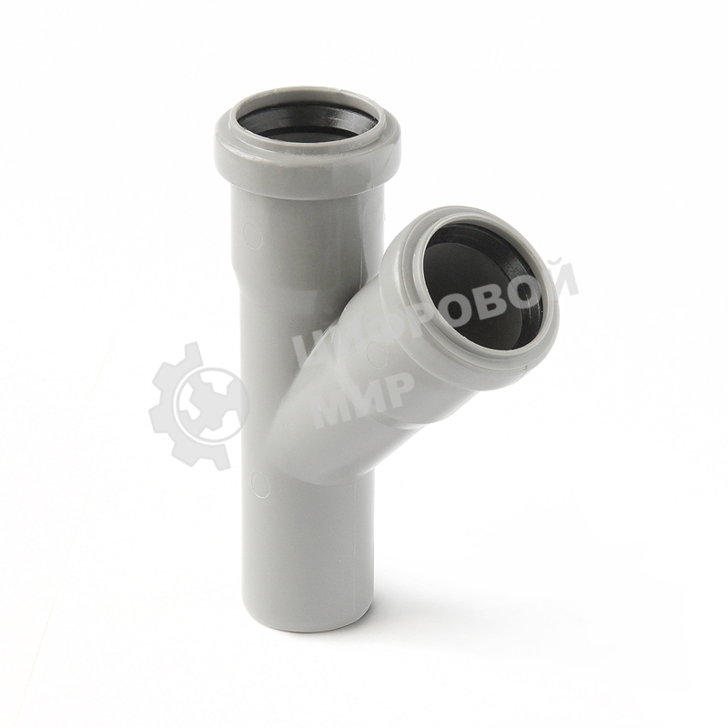 Тройник канализационный (полипропилен) 50x50/45град.