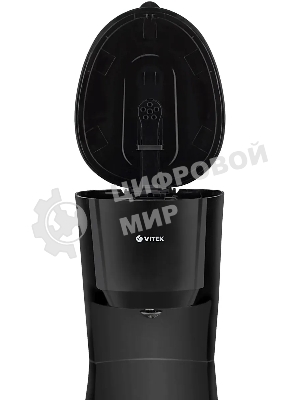 Кофеварка капельная Vitek VT-1528 BK черный, исп. кофе - молотый, 1.25 л, 750 Вт