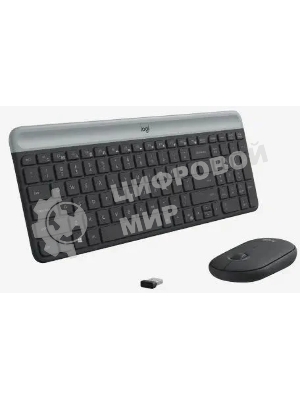 Комплект клавиатура+мышь Logitech MK470 беспроводной, USB, 1000 DPI, чёрный
