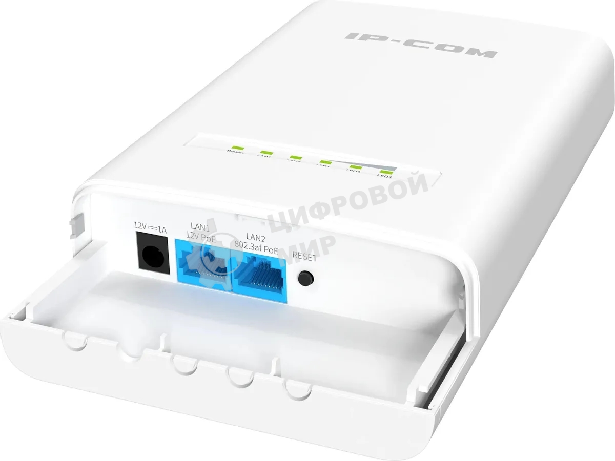 Наружная точка доступа IP-COM CPE12, 5 ГГц, до 867 Мбит/с, IP65, 1х12dbi, PoE, 2х1 Гбит/с, молниезащита 6000В