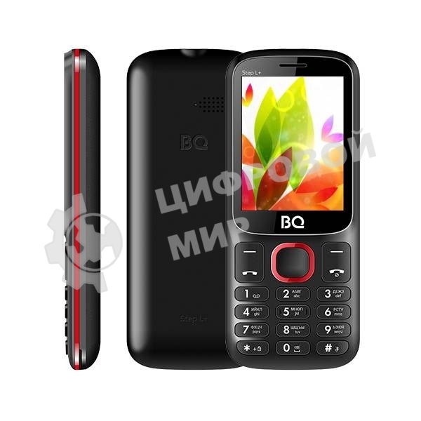 Мобильный телефон BQ 2440 Step L+ черный/красный