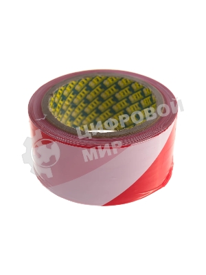 Лента сигнальная FIT IT 11852 красно-белая, 50x100 м