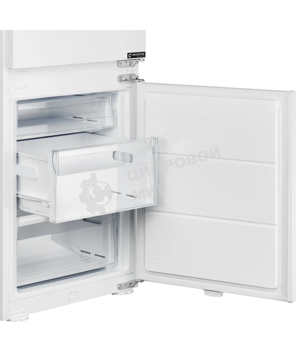 Встраиваемый холодильник Kuppersberg RBN 1964, High-Tech, полезный объем 309 л, No Frost, супер заморозка, инверторный компрессор, электронное управление, энергоэффективность А+