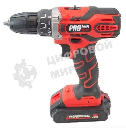 Дрель-шуруповерт Edon PROtech PRO-21L1, Аккумуляторная, 21В, 1 АКБ, Кейс