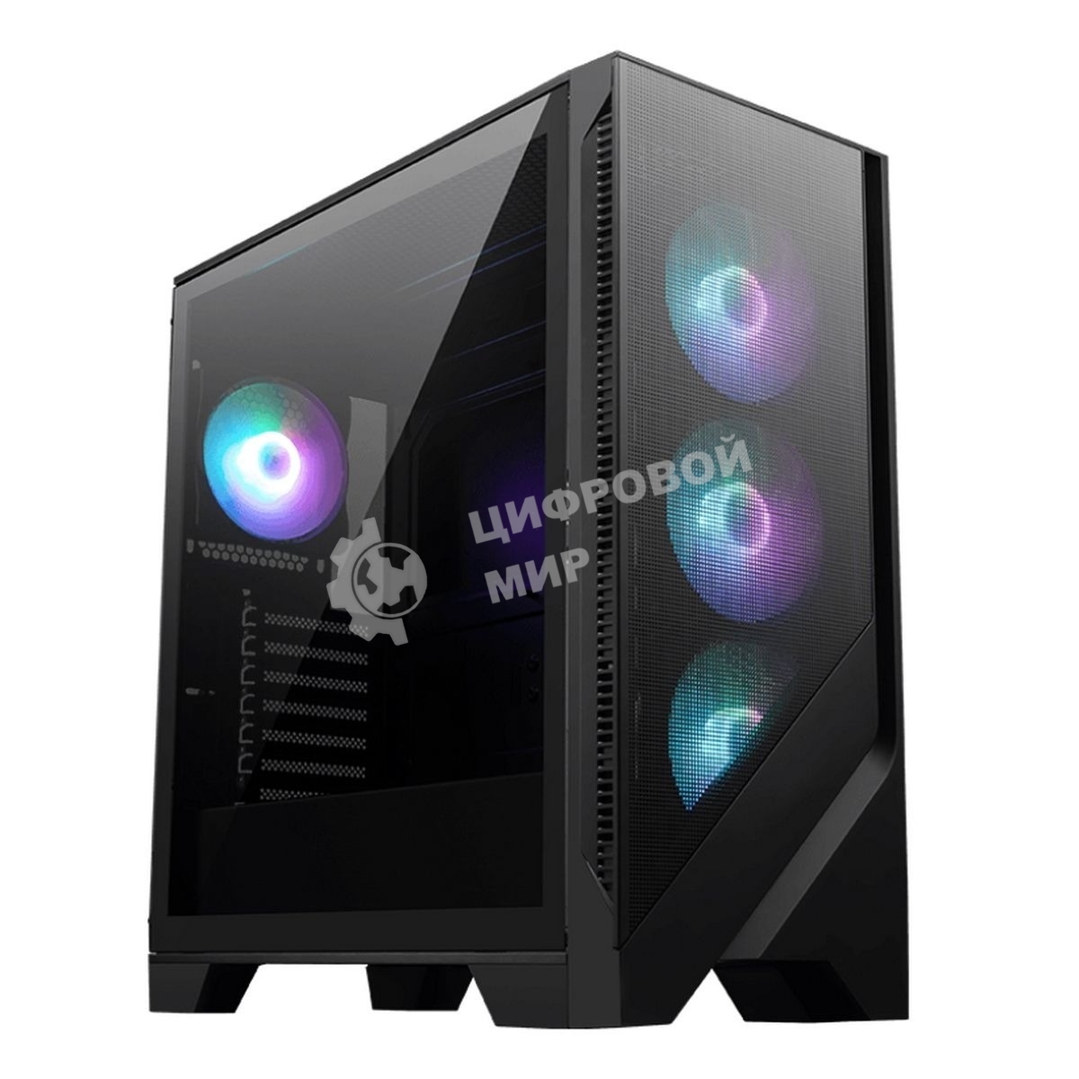 Корпус MSI MAG FORGE 320R Airflow, Midi-Tower, чёрный, 4 x 120 мм