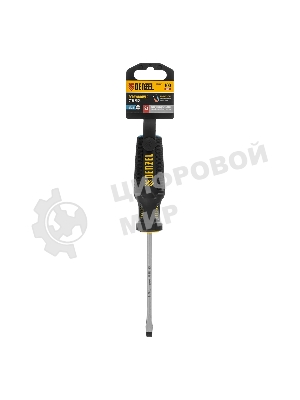 Отвертка Denzel SL5x100 мм, S2, 3к рукоятка