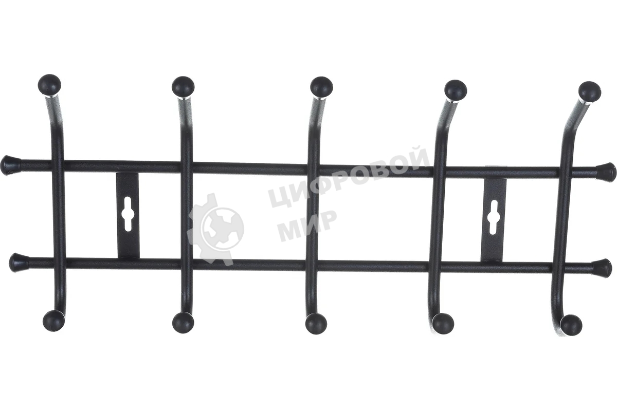 Вешалка настенная НИКА ВНТМ5/Ч черный