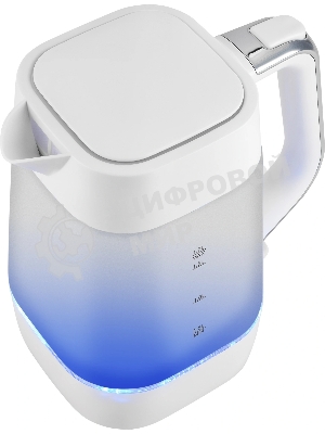 Чайник электрический Vitek VT-WK1058 1.7л. 2200Вт белый корпус: стекло/пластик