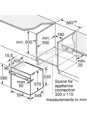 Духовой шкаф электрический Bosch HUA736EA0T черный