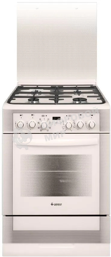 Плита комбинированная Gefest ПГЭ 6302-04 0267 бежевый, конфорок 4 газовых, духовка 55 л, 60 см x 85 см x 60 см