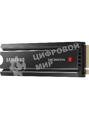 Накопитель SSD Samsung 980 PRO, 1TB, PCIe 4.0 x4, M.2 2280, NVMe, R/W 7000/5000, с радиатором
