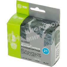 Картридж струйный Cactus CS-C9351 №21 черный (17 мл) для HP DJ 3920/3940/D1360/D1460/D1470/D1560/D2330/D2360/D2430/D2460/F370/F375/F380/F2180/F2187/F2224/F2280/F2290/F4140/F4172/F4180/F4190