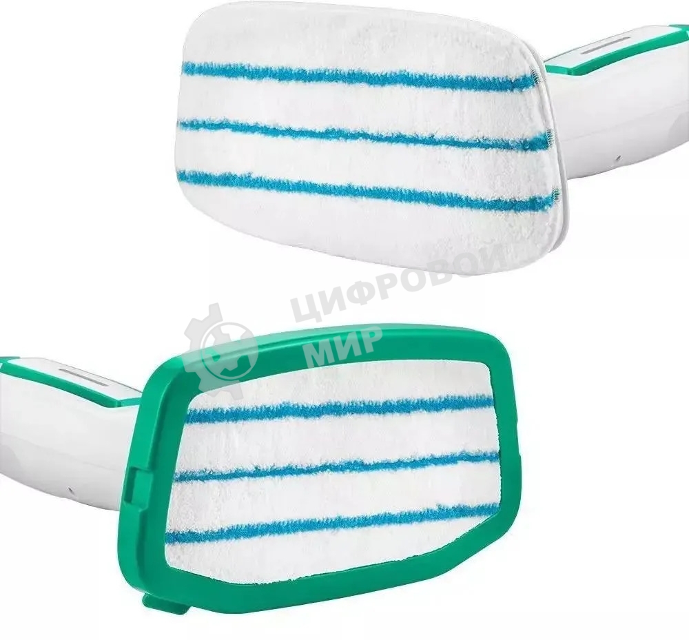 Швабра паровая Kitfort КТ-1098 белый/зеленый