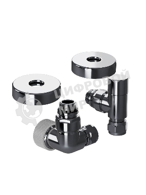 Набор термостатический трехосевой Royal Thermo Design Pro 15мм М30х1,5 (Хром)