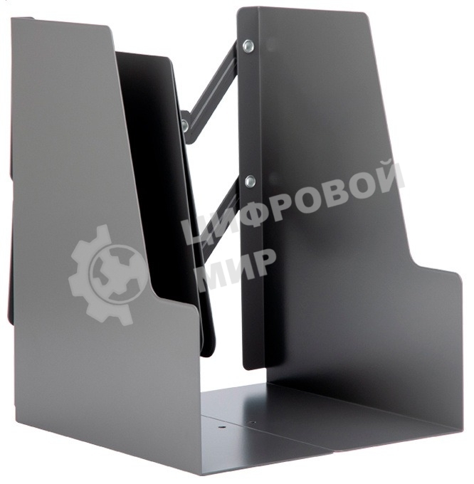 Подставка-ограничитель для книг Deli 78641-02 415х220мм серый