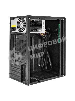 Компьютерный корпус Minitower ExeGate BAA-408-AAA450 (mATX, БП AAA450 с вент. 8см, 2хUSB, HD Audio, черный)