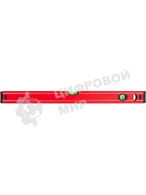 Уровень RGK U6060 пузырьковый 2глаз. магнит. красный (777858)