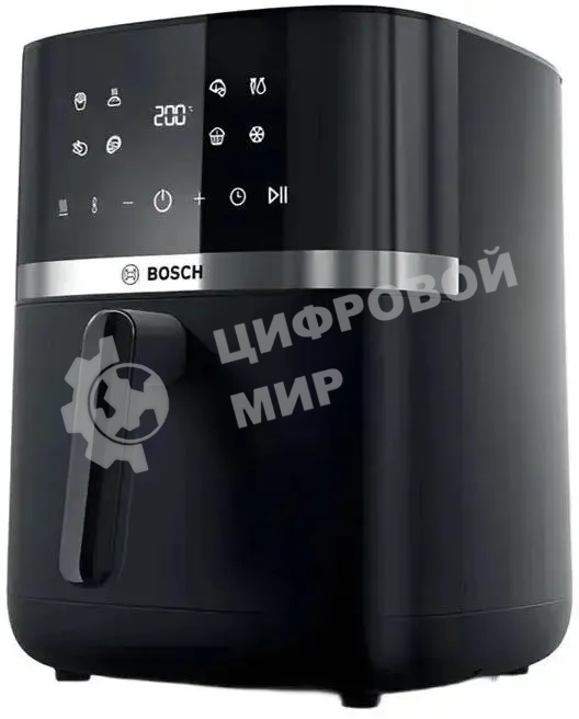 Аэрогриль Bosch MAF462B1 черный, 2050 Вт, 6.1 л, сенсор, 7 программ