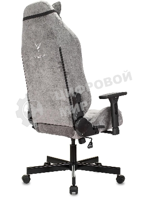 Кресло Бюрократ Knight N1 Fabric серый, ткань, 120 кг, механизм качания