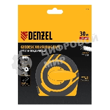 Рулетка геодезическая Denzel 30 м х 15 мм, закрытый корпус, фиберглассовая лента