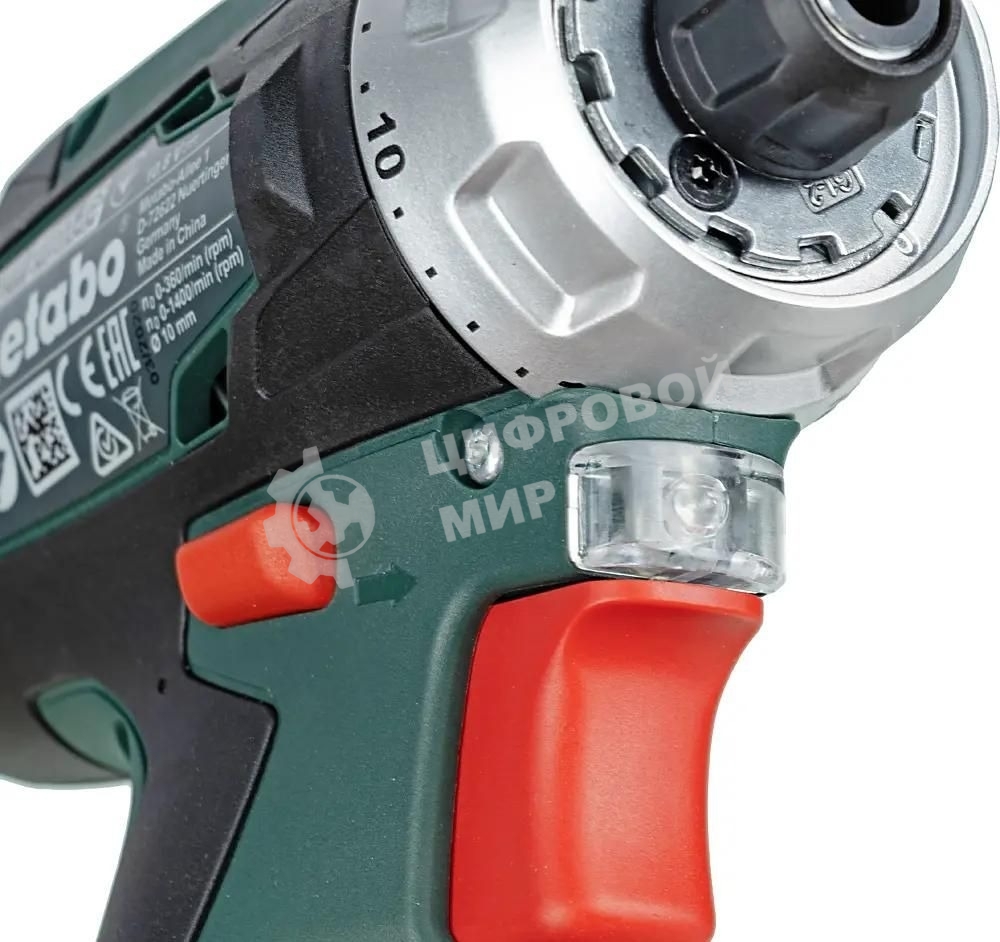 Дрель-шуруповерт аккумуляторная Metabo PowerMaxx BS 600984000, Аккумуляторный, 10,8В, 2 АКБ